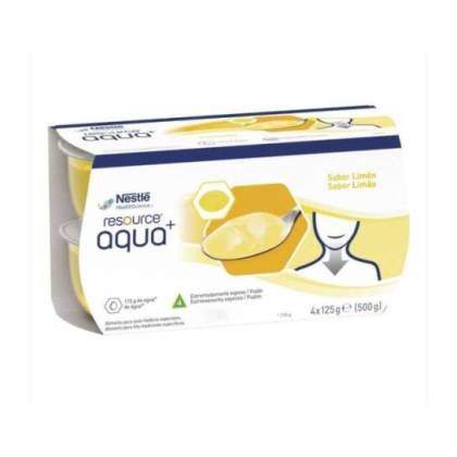 Resource Aqua+ Gelif Limão C-a 4x125g