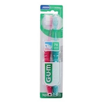 Gum 1528 Technique Pro Medium Adult Toothbrush 2 Units