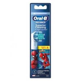Oral B Recambio Cepillo Spiderman 4 Uds