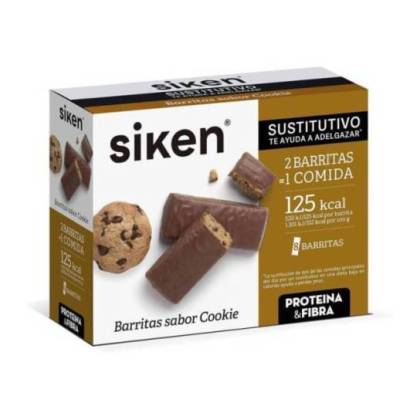 Siken Proteina&fibra Barritas Cookie 8 Uds