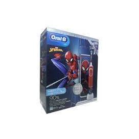 Oral B Cepillo Electrico Recargable Infantil Spiderman Con Estuche De Viaje