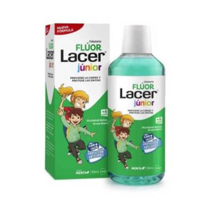 Lacer Fluor Täglich Mundwasser 0,05% Minz Geschmack 500 Ml