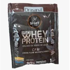 Drasanvi Monodosis Whey Protein Aislado Sabor Doble Chocolate 30g