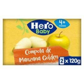 Hero Baby Purê De Maçã Golden 4 Meses 120g X 2