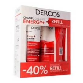 Dercos Stimulierendes Anti-haarausfall-shampoo 400 ml + Ecorefill 500 ml Aktion