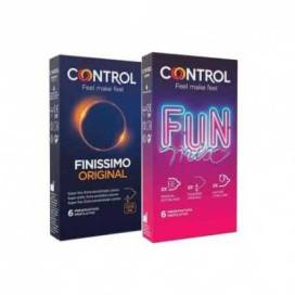 Controle Preservativos Finissimo 6uds + Fun Mix 6uds Promo