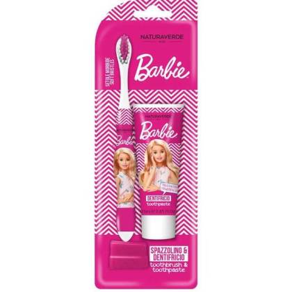 Kit Escova + Pasta De Dentes Barbie