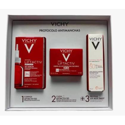 Liftactiv Serum B3 30ml + Liftactiv Anti-Stain Cream B3 Spf50 50ml + Promo Gift