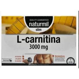 L-carnitina 3000mg 20 Ampollas Naturmil Slim Dietmed