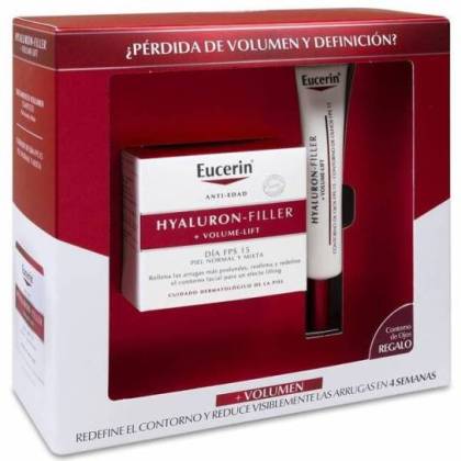 Eucerin Hyaluronfiller Volumelift Spf 15 Piel Normalmixta 50 ml Contorno De Ojos 15 ml Promo