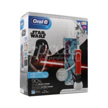 Oral B Cepillo Dental Electrico Infantil Star Wars Con Estuche De Viaje