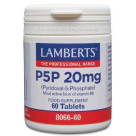 Lamberts P5p 20 Mg (piridoxal-5-fosfato) 60 Compras 8066-60