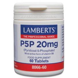 Lamberts P5p 20 Mg Piridoxal5fosfato 60 Tabs 806660