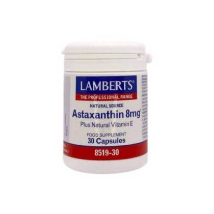 Lamberts Astaxantina Vit E 8 Mg 30 Caps Ref 8519
