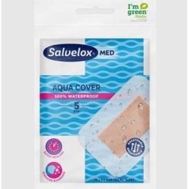 Salvelox Med Aqua Cover Adhesive Dressing 5 Dressings 76 Mm X 54 Mm