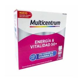 Multicentrum Energia & Vitalidade 50+ 30 Frascos 7 ml Sabor Framboesa