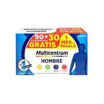 Multicentrum Hombre 90 Comprimidos + 30 Comprimidos Pack Promocional