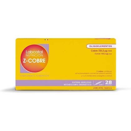 Labcatal 19 Zinc Cobre 28 Ampollas