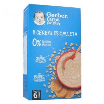 Gerber 8 Cereales Con Galleta  500 g