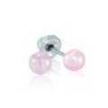 Inverness Pendiente Titanio 555c Bola Rosa 4 Mm 2 Unidades