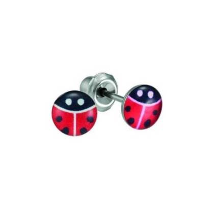 Inverness Pendiente Acero Inoxidable 187c Lady Bug 2 Unidades