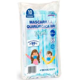 Mascarilla Quirurgica Infantil 3c 10 Unid