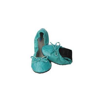 Pocket Ballerina Scholl Croco T-37/38 Aquamarine