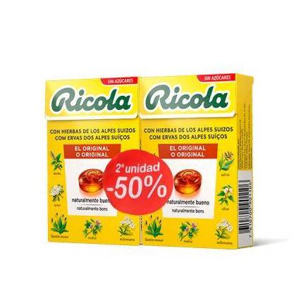 Ricola Caramelos Hierbas Suizas S-a 2x50 g Promo