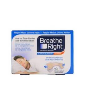 Breathe Right 10 Nose Strips Size Large