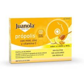 Juanola Propolis Miel Limon 24 Pastillas