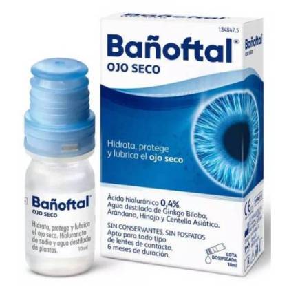 Bañoftal Ojo Seco Multidosis 0,4% 10 ml