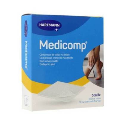 Medicomp Compresas Não Tecido Esteril 10x10 Cm 12 Uds Hartmann