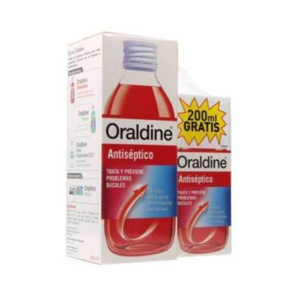 Oraldine Antiseptisches Mundwasser 400+200 ml Promo