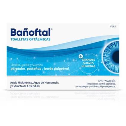 Bañoftal Sterile Eye Wipes 20 Units