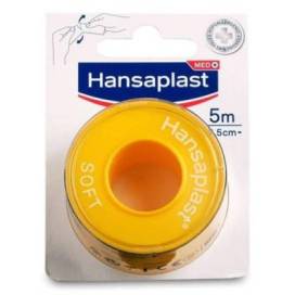 Hansaplast Soft Esparadrapo 5m X 2,5 Cm