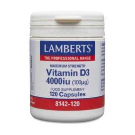 Vitamin D3 4000 Ui 100 Mcg 120 Caps 8142-120 Lamberts