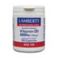 Vitamina D3 4000 UI 100 Mcg 120 Cápsulas 8142-120 Lamberts