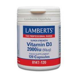Vitamina D3 2000ui 120 Caps 8147-120 Lamberts