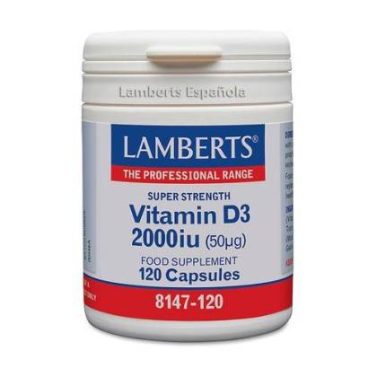 Vitamin D3 2000ui 120 Caps 8147-120 Lamberts