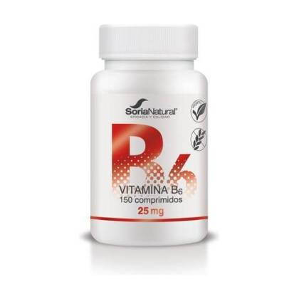 Vitamina B6 25mg 150 Comp Liberacion Sostenida R111380 Soria Natural