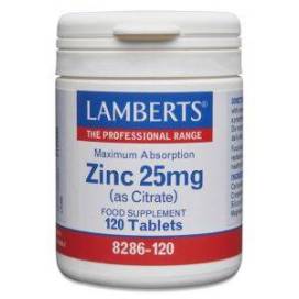 Zinc 25mg (como Citrato) 120 Comps Lamberts