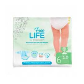 Bebe Cash Freelife 6 Xl +18 Kg 44 Pañales