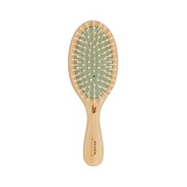 Bamwood Neumatic Hair Brush With Wooden Picks
