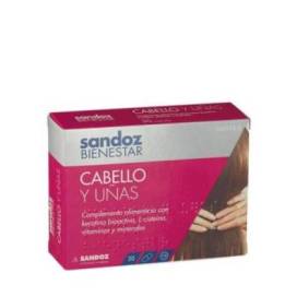 Sandoz Bienestar Hair And Nails 30 Capsules