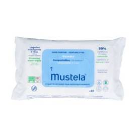 Mustela Water-based Cotton Wipes 60 Units