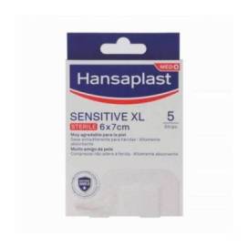 Hansaplast Sensitive Xl Curativo Estéril 7 Cm X 6 Cm  5 Unidades