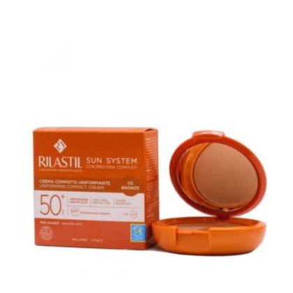 Rilastil Sun System Spf 50+ Compact Cream 10 G Color 03 Bronze