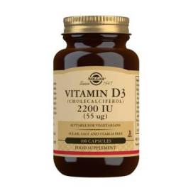 Solgar Vitamin D3 2200ui 50 Kapseln 55 Mcg