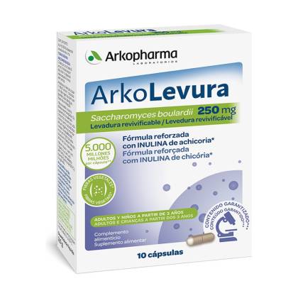 Arkolevura Saccharomyces Boulardii 250mg 10 Cápsulas