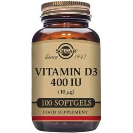 Solgar Vitamina D3 400 Ui 10 Mcg 100 Caps Blanda